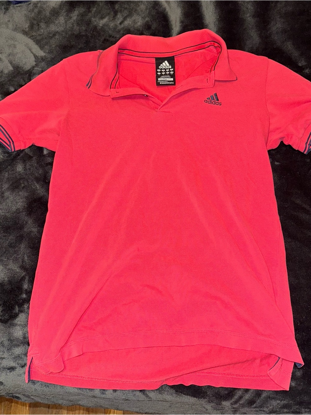 Adidas Pink Short Sleeve Polo with Logo
